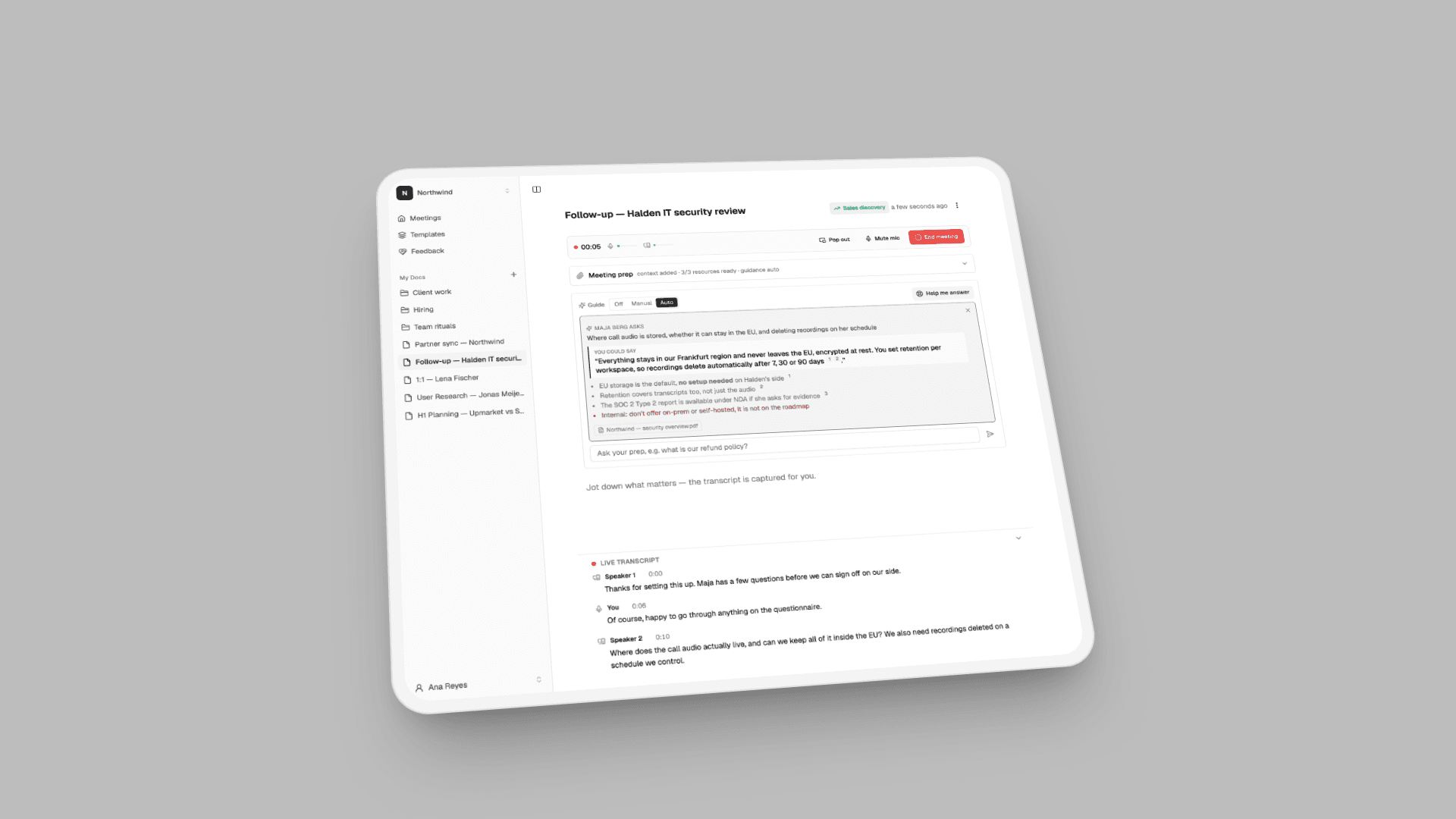 Walk Into Every Meeting Prepared: Meeting Prep and the Live Guide